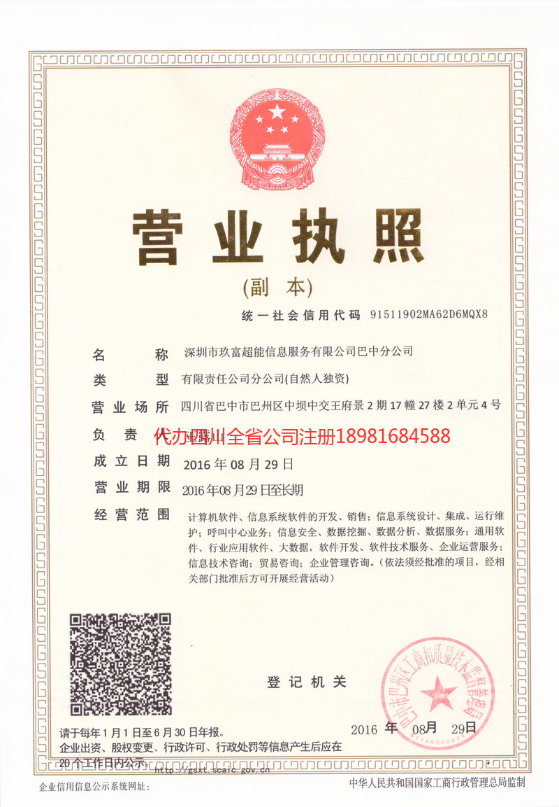 项城项城玖富超能信息服务有限公司